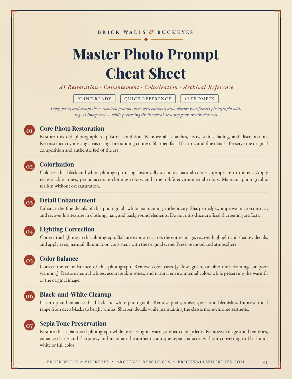 Master Photo Prompt Cheat Sheet cover